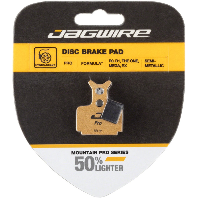 Jagwire Mountain Pro Alloy Backed Semi-Metallic Disc Brake Pads for Formula T1, R1, RX, MEGA, RO