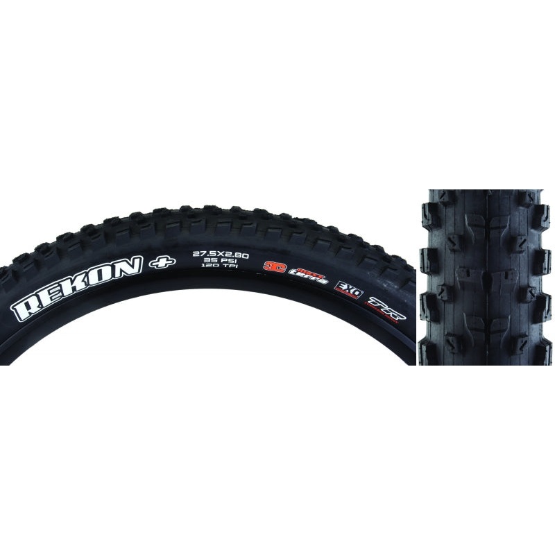 Maxxis Rekon Plus Tire – 27.5 x 2.8 Tubeless Folding Black 3C Maxx Terra EXO