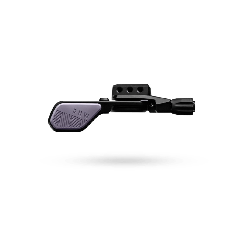 PNW Loam Lever V2 Dropper Post Lever, iSpec EV Mount Clamp, Black/Grey