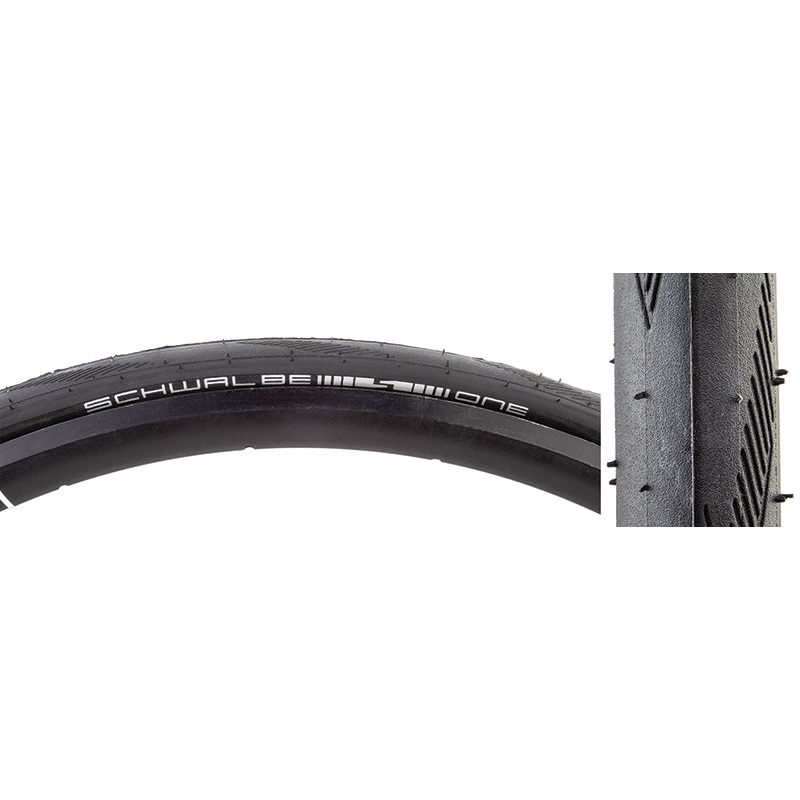 Schwalbe One Tire – 700 x 28 Tubeless Folding BLK Performance Line RaceGuard Addix E-25