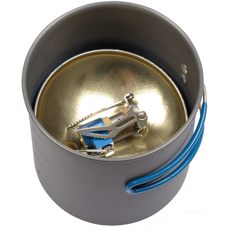 Ultra-Light Titanium Backpacking Stoves with Innovative Design | Efficient Fuel Use & Compact Performance POT LT COMBO WITH