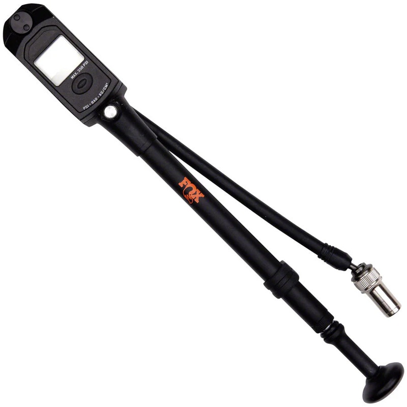 Fox Suspension Digital HP Shock Pump – Black Black 350 psi – Swivel Head