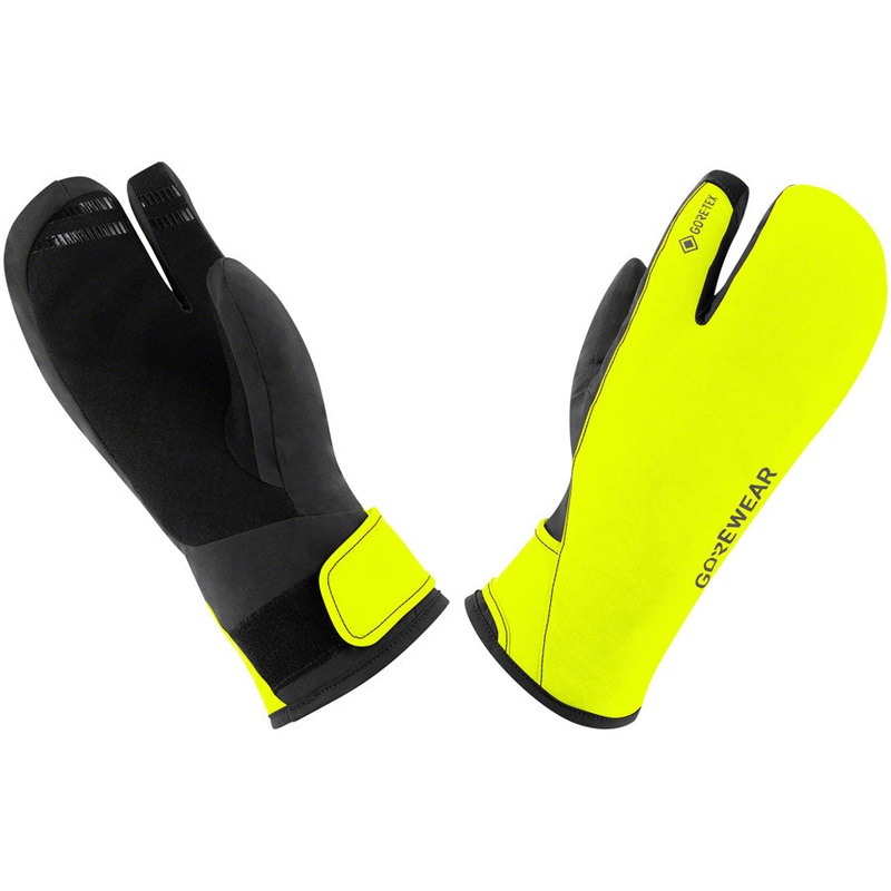 Gorewear Gore-Tex Insulated Trigger Gloves – Black/Neon Yellow, Men’s, Large