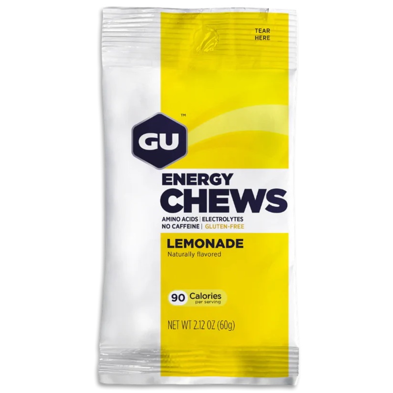 GU Energy Chews Double Serving Bag – Lemonade Lemonade 12 Pack