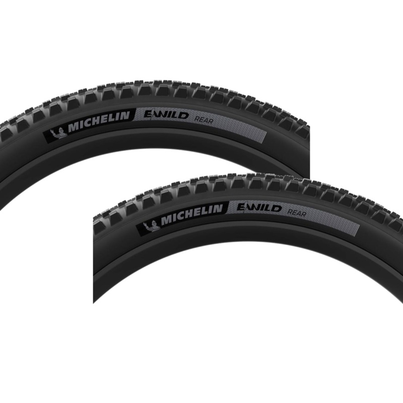 Michelin E-WILD RACING LINE 29″x2.60 Tubeless-Ready Mountain Tires with MAGI-X Compound (2-Pack) 77512