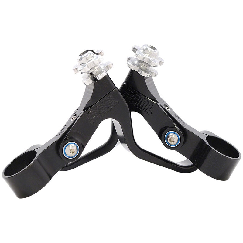 Premium Paul Component Love Levers  Lightweight CNC Machined Aluminum Long Pull Brake Levers with Adjustable Reach, Sealed Bearings, and Custom Colors Black/Black