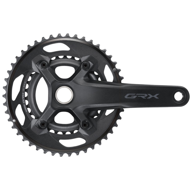 Shimano GRX RX610 12 Spd Double Crankset Black 165mm – 46-30t – No BB