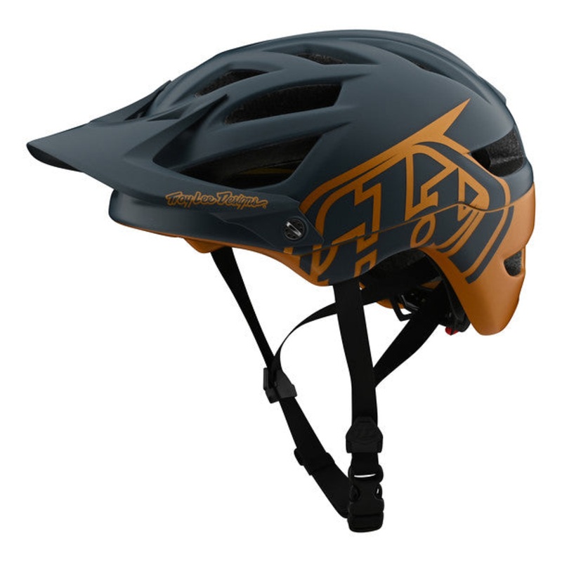 Troy Lee Designs A1 MIPS MTB Helmet – Classic – Gray-Gold – 2020 Gray – Gold X-Small