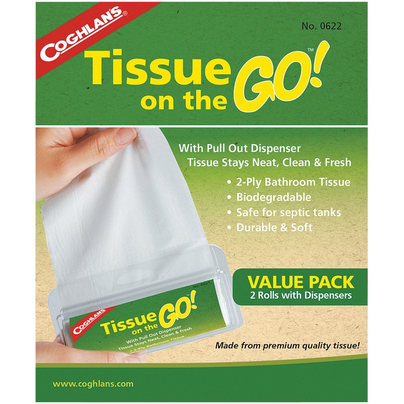 Coghlans Tissue On The Go 2-Pack: Convenient Travel Tissues for On-the-Go Use