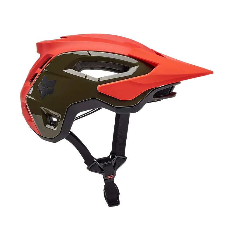 Fox Racing Speedframe Pro MTB Helmet – Blocked –  Orange Flame Orange Flame Small