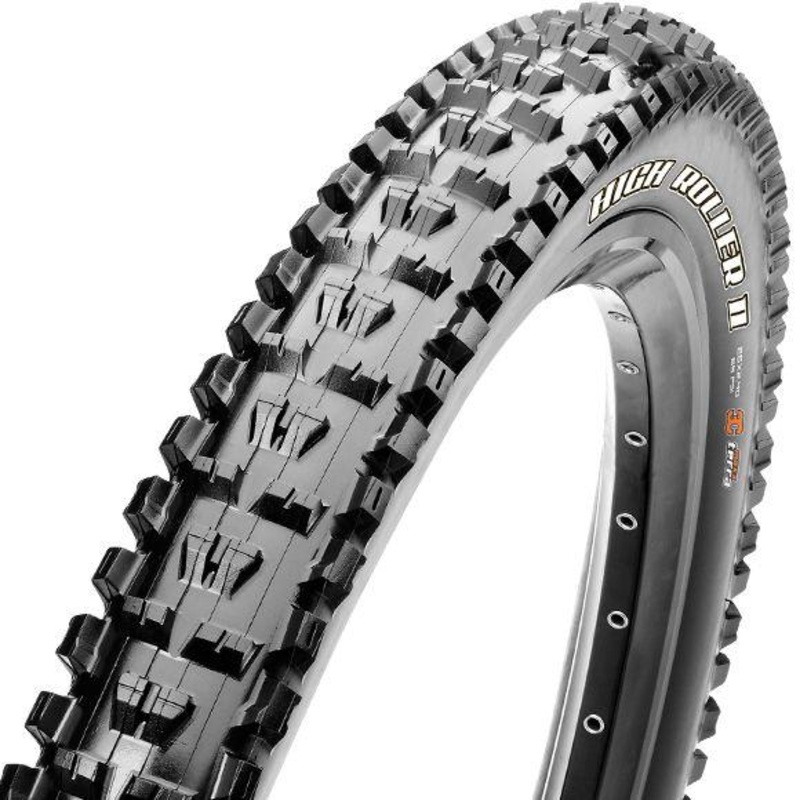 Maxxis High Roller II 29″ Folding MTB Tire – EXO Black 2.3″ (DC)Dual Compound – (TR)Tubeless Ready – 60TPI – (EXO)EXO Sidewall
