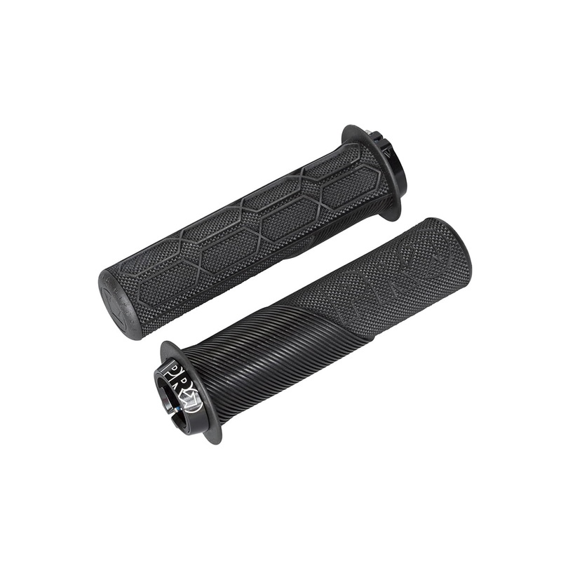 Pro Lock On Trail Grips – Flange – Black Black 32mm x 132mm