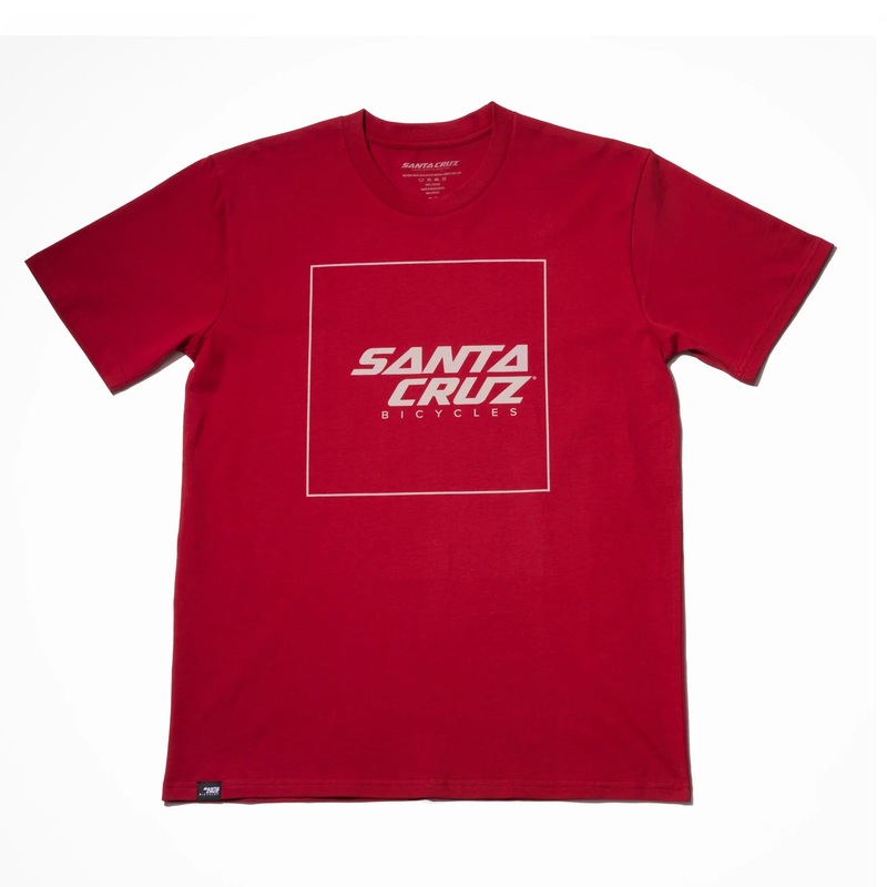 Santa Cruz Squared Up Tee – Cardinal Cardinal Small