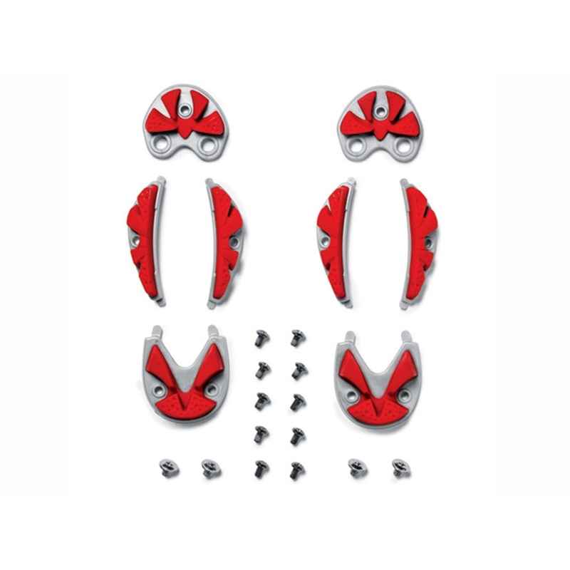 Sidi Drako SRS Soles – 2013 & Newer – Red-Gray Red – Gray Fits 38-40