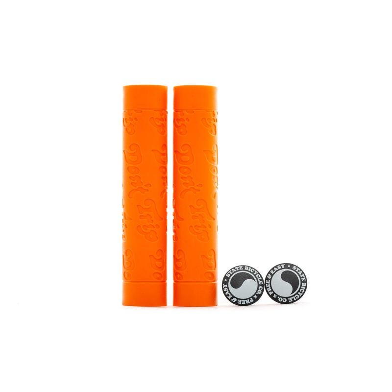 State Bicycle Co. x Free & Easy – “Don’t Trip” Grips – Orange