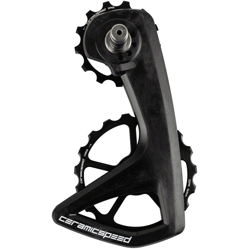 CeramicSpeed OSPW RS Pulley Wheel System Shimano Dura-Ace 9250/Ultegra 8150  – Aluminum Pulley Carbon Cage BLK