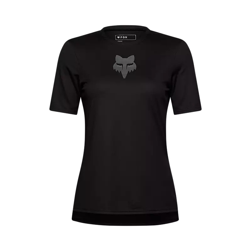 Fox Racing Ranger Short Sleeve MTB Jersey – Fox Head – Womens – Black Black X-Small