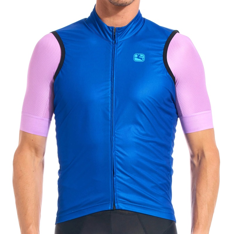 Giordana Wind Vest with Rear Pocket – Neon Blue Neon Blue Small