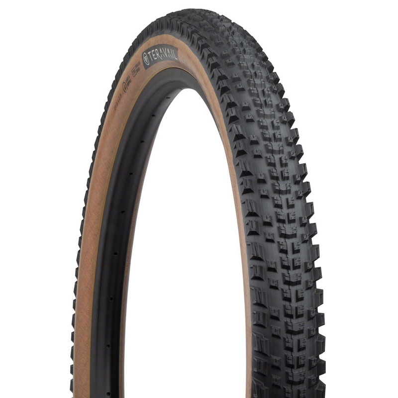 Teravail Ehline Tire – 27.5 x 2.5 Tubeless Folding Tan Durable Fast Compound