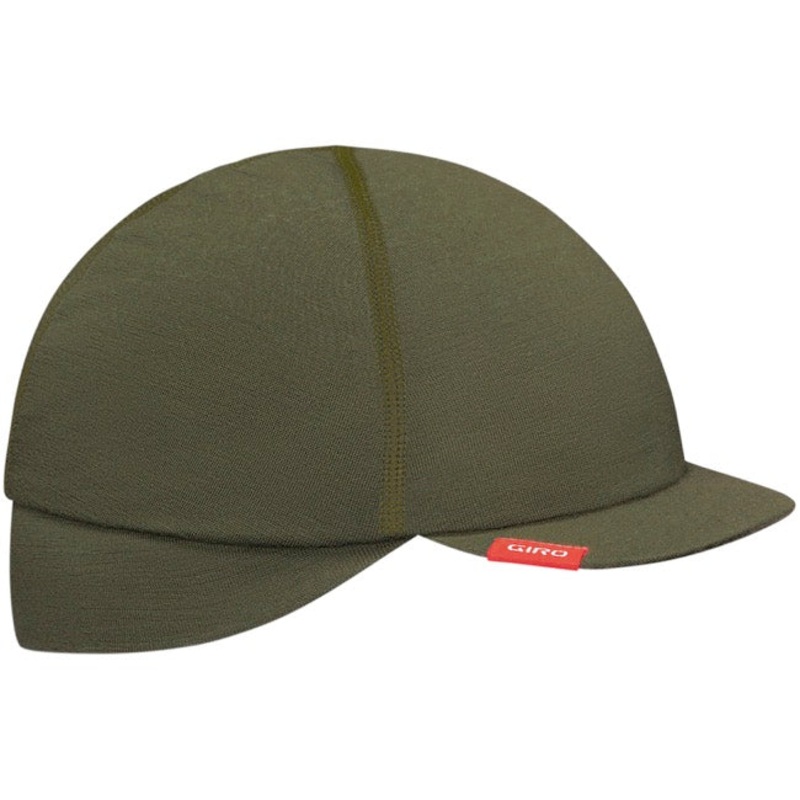 Giro Merino Wool Ear Flaps Under Helmet Cycling Cap – Olive Olive Large/X-Large