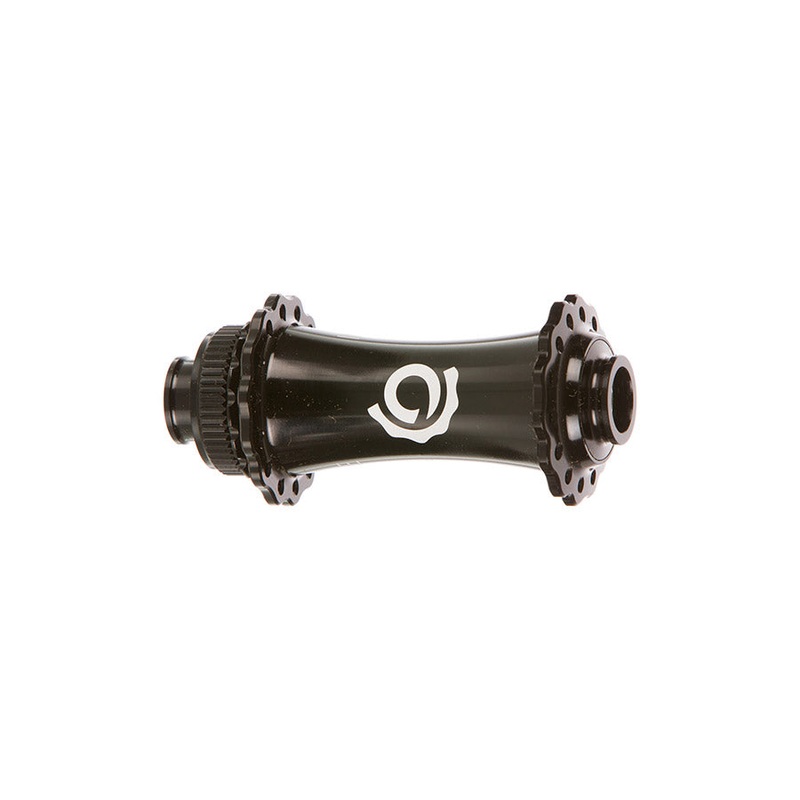 Industry Nine Solix M Classic Front Disc Hubs  Lightweight, Durable, Aluminum, 15mm Thru Axle, Center Lock, 24H/28H Spoke Options, Boost Spacing Black 24H