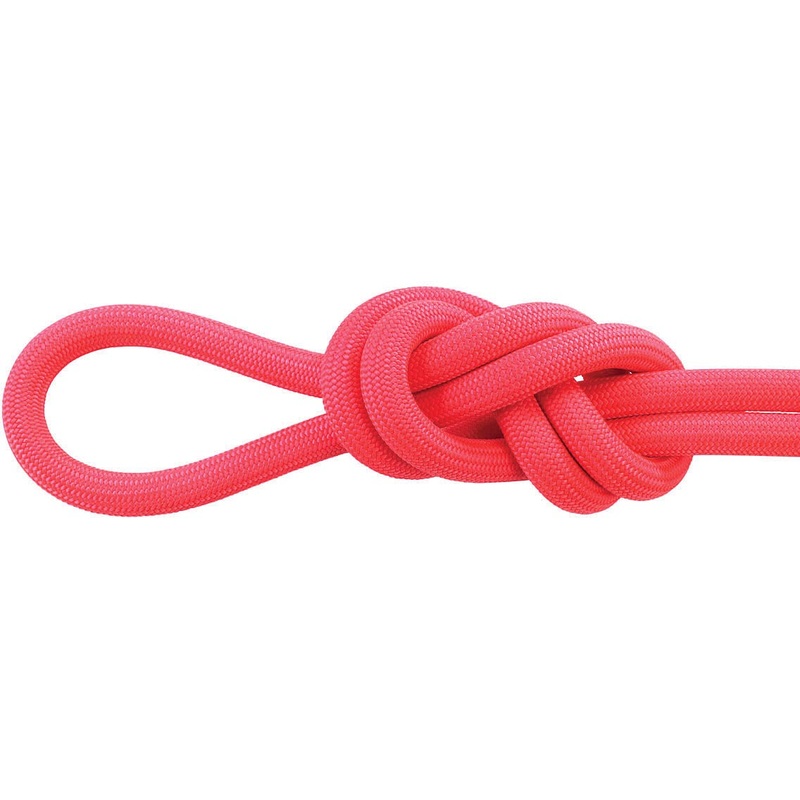 Maxim Climbing Ropes Glider Series 10.5mm & 9.9mm Pink Dry TPT Tech for Sport & Trad Climbing, Durable, Low Drag, Kink-Resistant 9MMX60M