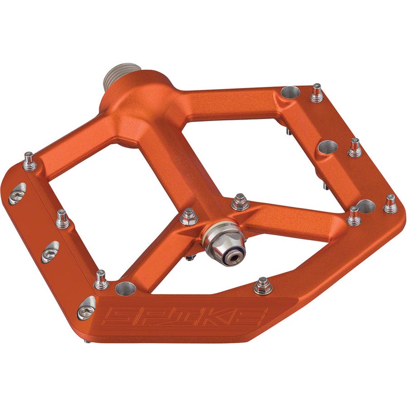 Spank Spike Pedals – Platform Aluminum 9/16″ Orange