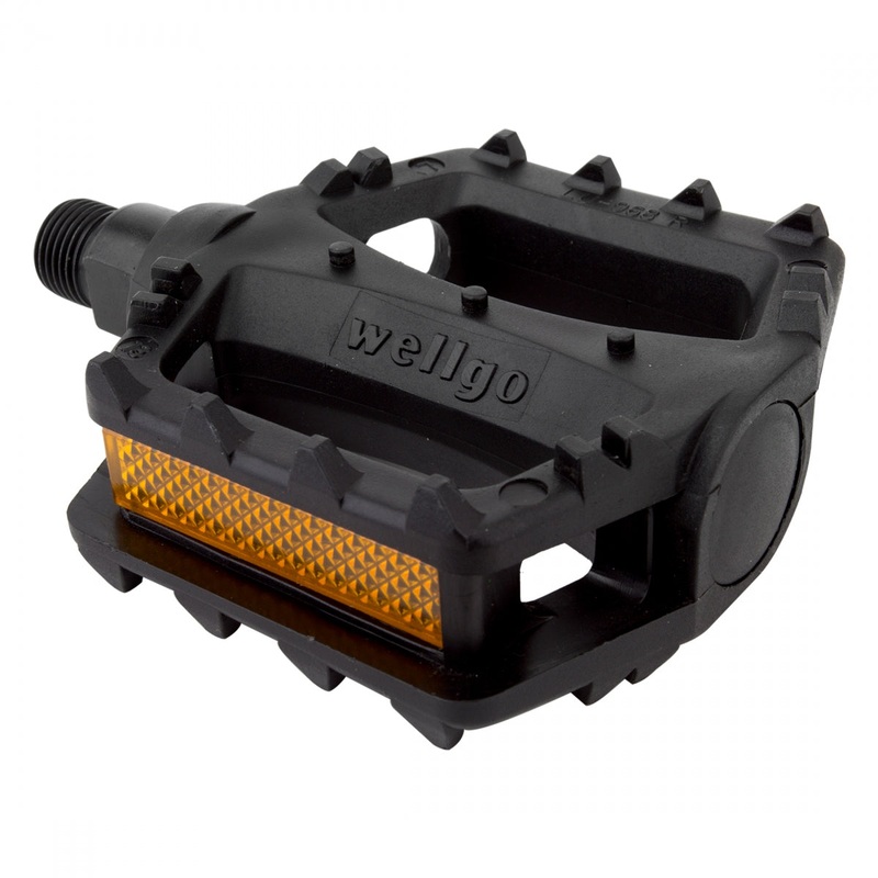 Sunlite Juvenile BMX Platform Pedals  Durable One-Piece Resin Body, Boron Spindle, Available in 1/2″ and 9/16″ Sizes for Kids’ Cycling 9/16`