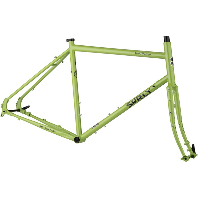 Surly Disc Trucker Frameset – 700c Steel Pea Lime Soup 60cm