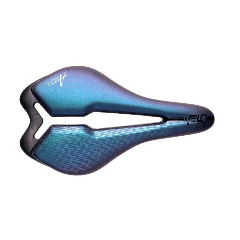 Velo Angel TT+ Saddle – 158mm – Oil Slick Oil Slick Carbon Rail