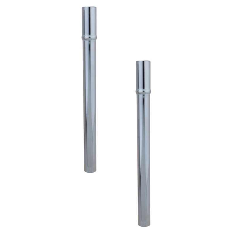 Wald Steel Pillar Seatpost Bundle Chrome-Plated Bike Seatposts with Classic Style & Durable Steel Construction