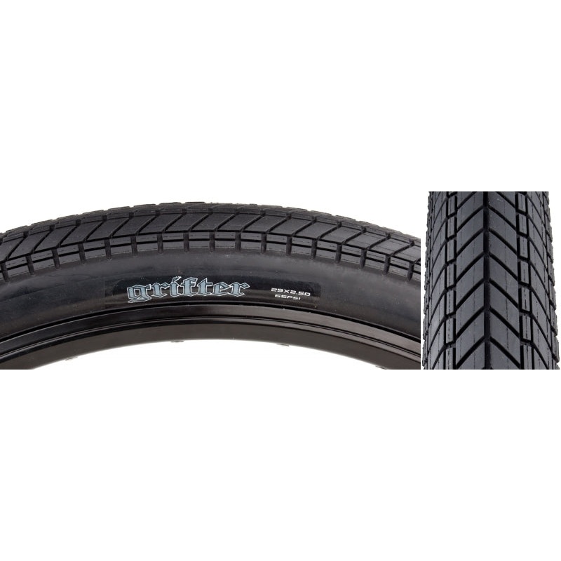 Maxxis Grifter Tire – 29 x 2.5 Clincher Wire Black Single