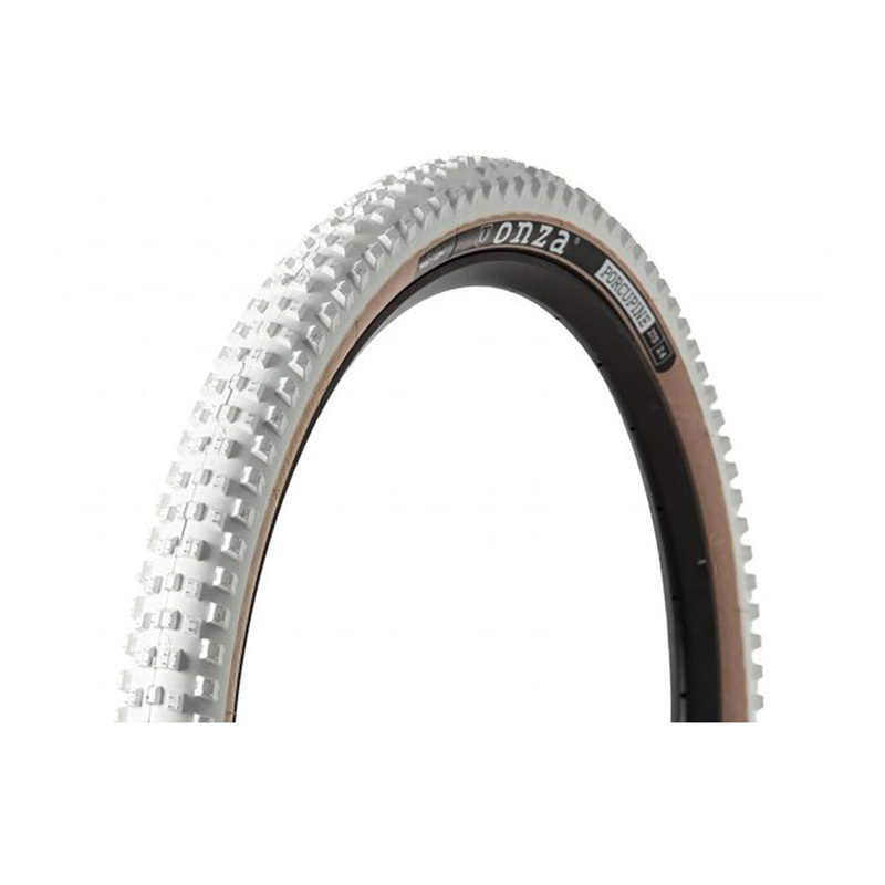 Onza Porcupine 27.5″ Folding MTB Tire – White White 2.4″ 60tpi