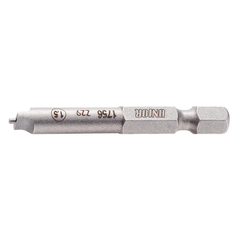 Unior Speed Nipple Bits for Wheel Building | Precision, Durable Steel, Time-Saving, Compatible with Conventional Nipples, 1.5mm & 2.5mm Sizes 1.5mm