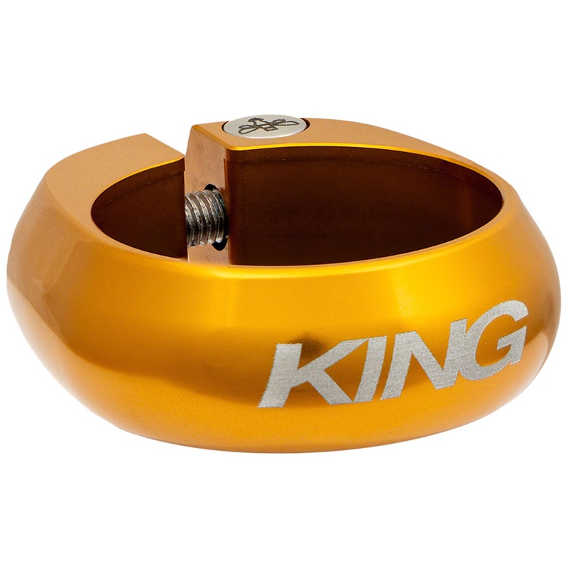 Chris King Seatpost Clamp – 34.9mm, Bolt-On, Gold