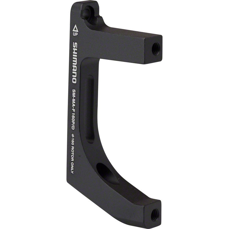 Shimano F160P/D Disc Brake Adaptor for 160mm Rotor, 74mm Caliper, Flat- Mount Fork