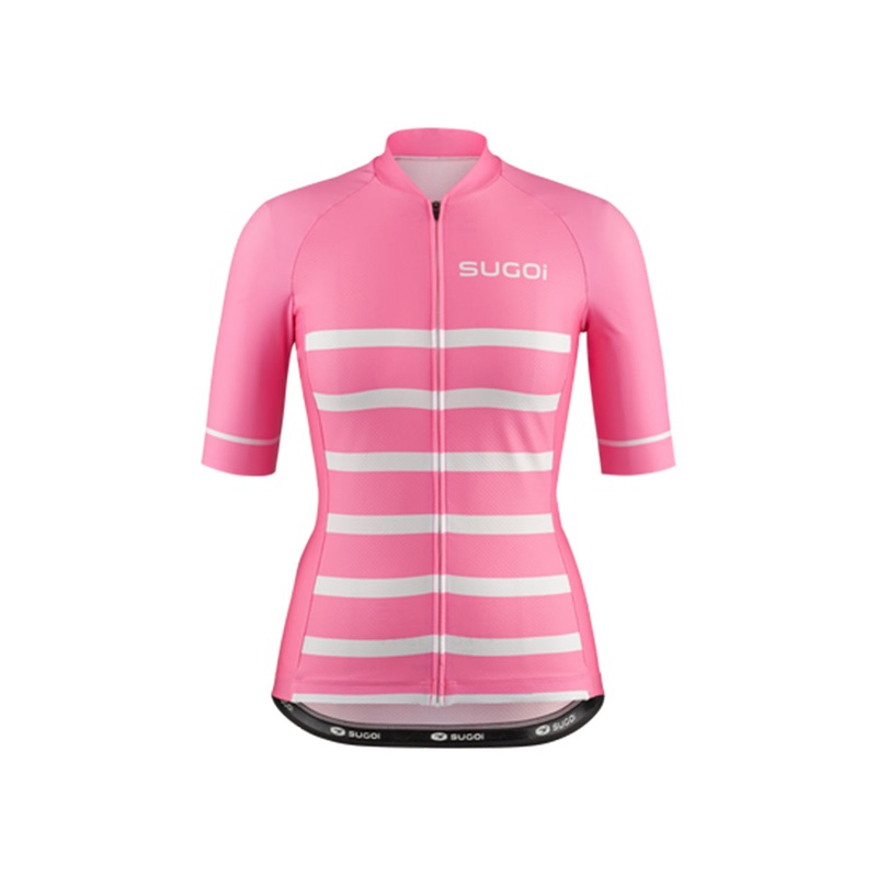 Sugoi Essence Print Short Sleeve Jersey – Womens – Nautical Pink Nautical Pink X-Small