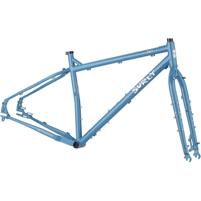 Surly Ogre Frameset – 29″ Steel Cold Slate Blue Small