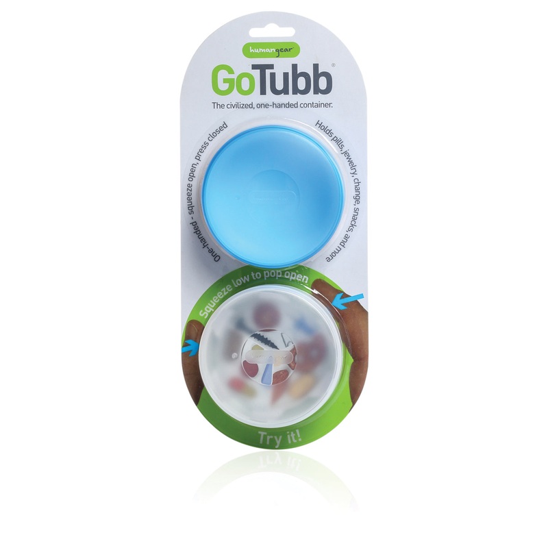 Travel in Style with Humangear Gotubb Large 2-Pack Clear/Blue Travel Containers