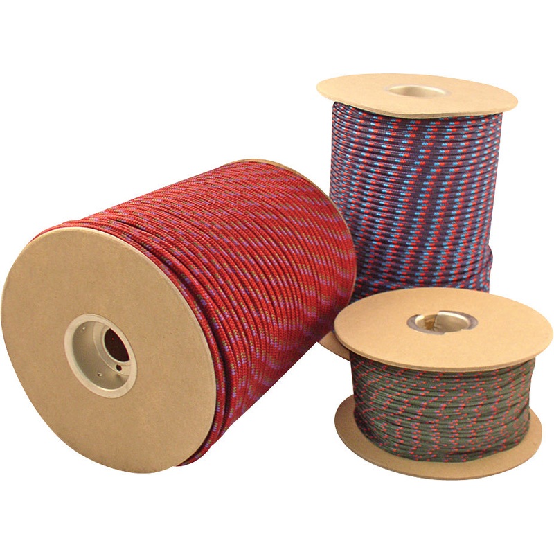 Nylon Accessory Sport Cords 2mm-6mm, 400ft Spools for Gear Repair, Not for Climbing  Durable, Assorted Colors for Bicycle & Outdoor Use 3MM