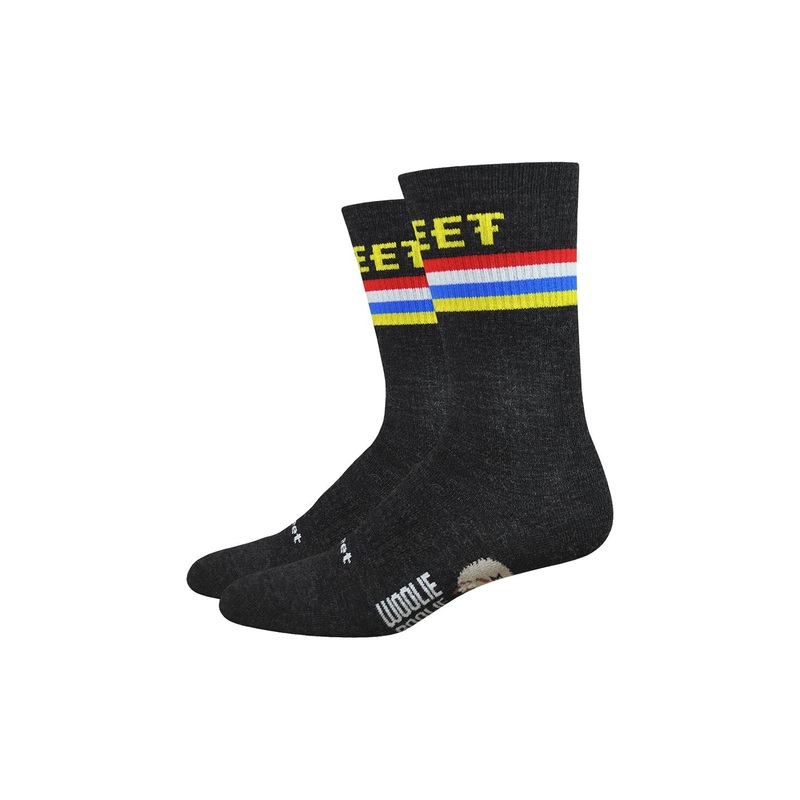 Sock DeFeet Woolie Boolie 6″ Podium Small Black