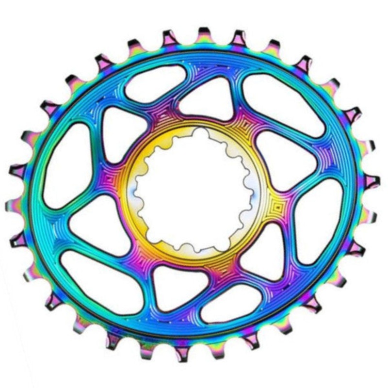 SRAM 3-Bolt Oval Chainring 0mm (BB30 Short Spindle) Black 28t