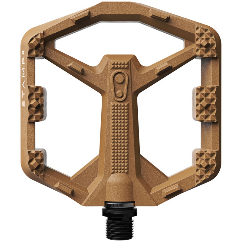 Crankbrothers Stamp 0 Pedals – Platform, Aluminum, 9/16″, Brown, Small
