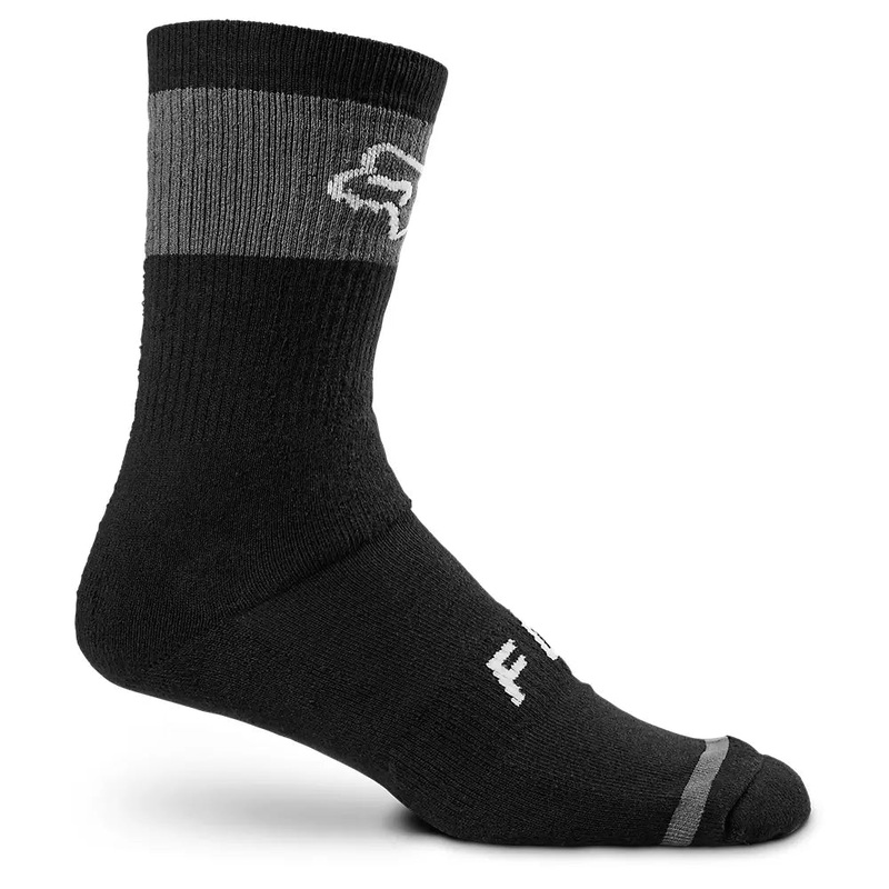 Fox Racing 8″ Defend Winter Sock – Black – Prior Season Black Small/Medium
