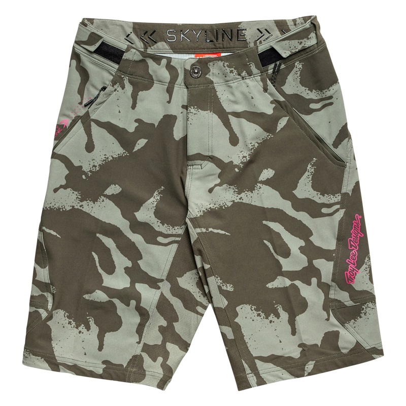 Troy Lee Designs Skyline MTB Short with Liner – Shadow Camo – Olive Olive 30″
