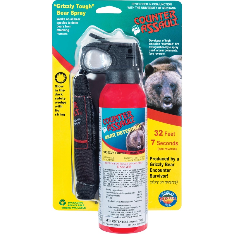 Counter Assault Bear Deterrent 8.1 Oz Bear Spray with Holster – Ultimate Self Defense Protection