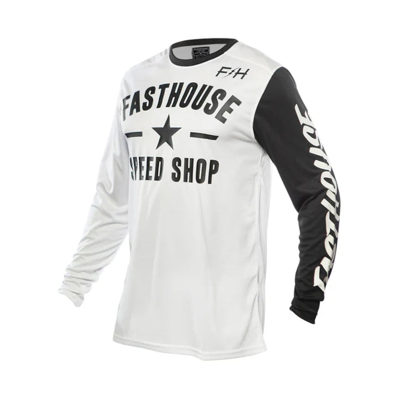 Fasthouse Carbon Jersey – Youth – White White X-Small