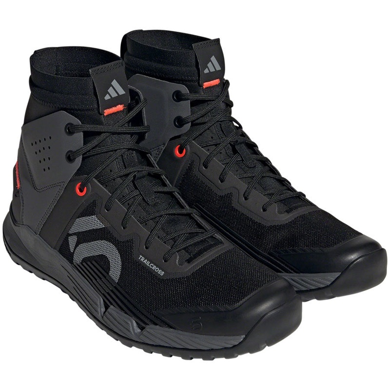 Five Ten Trailcross Mid Pro Flat Shoes – Men’s, Core Black/Gray Two/Solar Red, 11.5