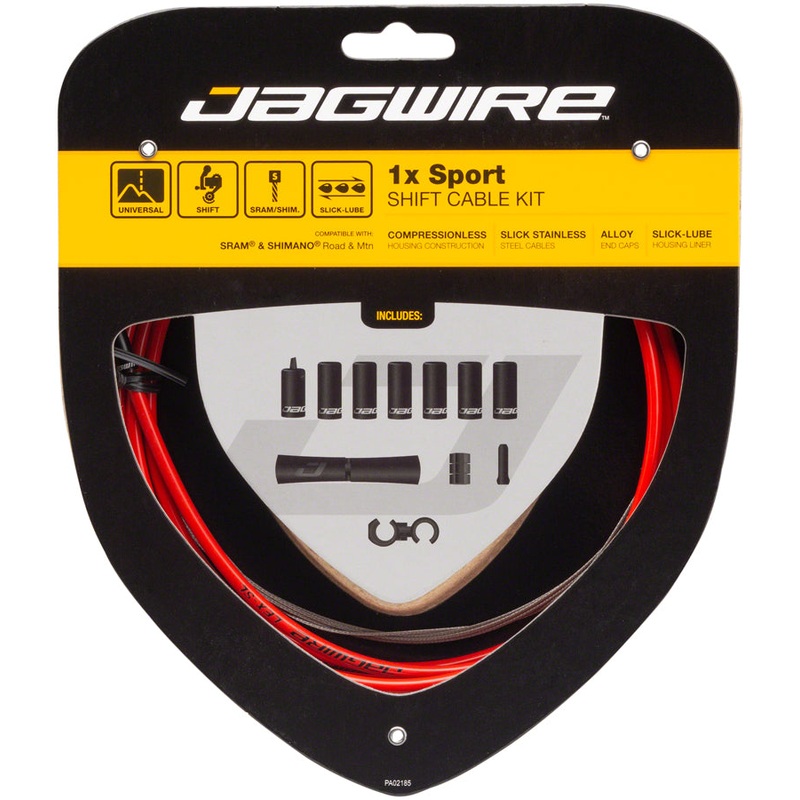 Jagwire 1x Sport Shift Cable Kit SRAM/Shimano, Red