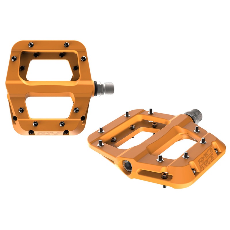 Race Face Chester Flat Pedals – Orange Orange